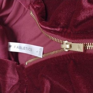 Red velvet jogger set